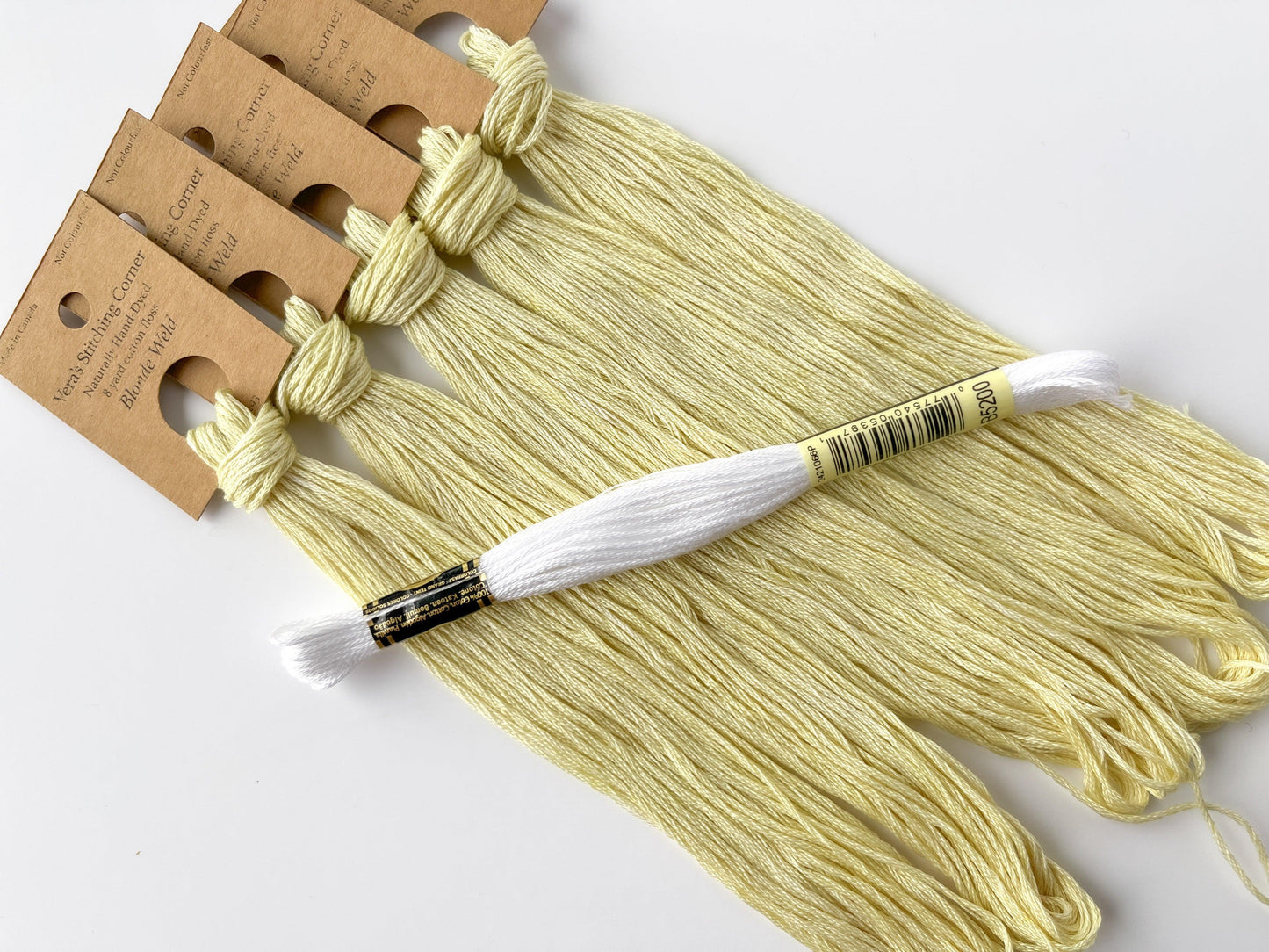Blonde Weld - Naturally Hand-Dyed Embroidery Floss - Vera's Stitching Corner