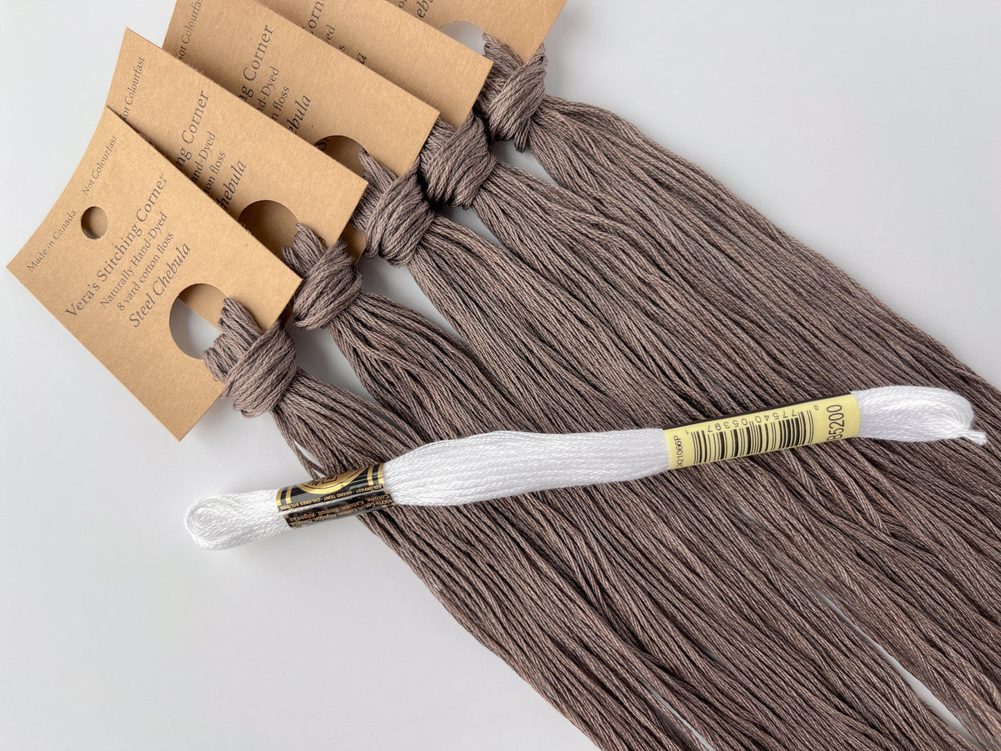 Steel Chebula - Naturally Hand-Dyed Embroidery Floss - Vera's Stitching Corner