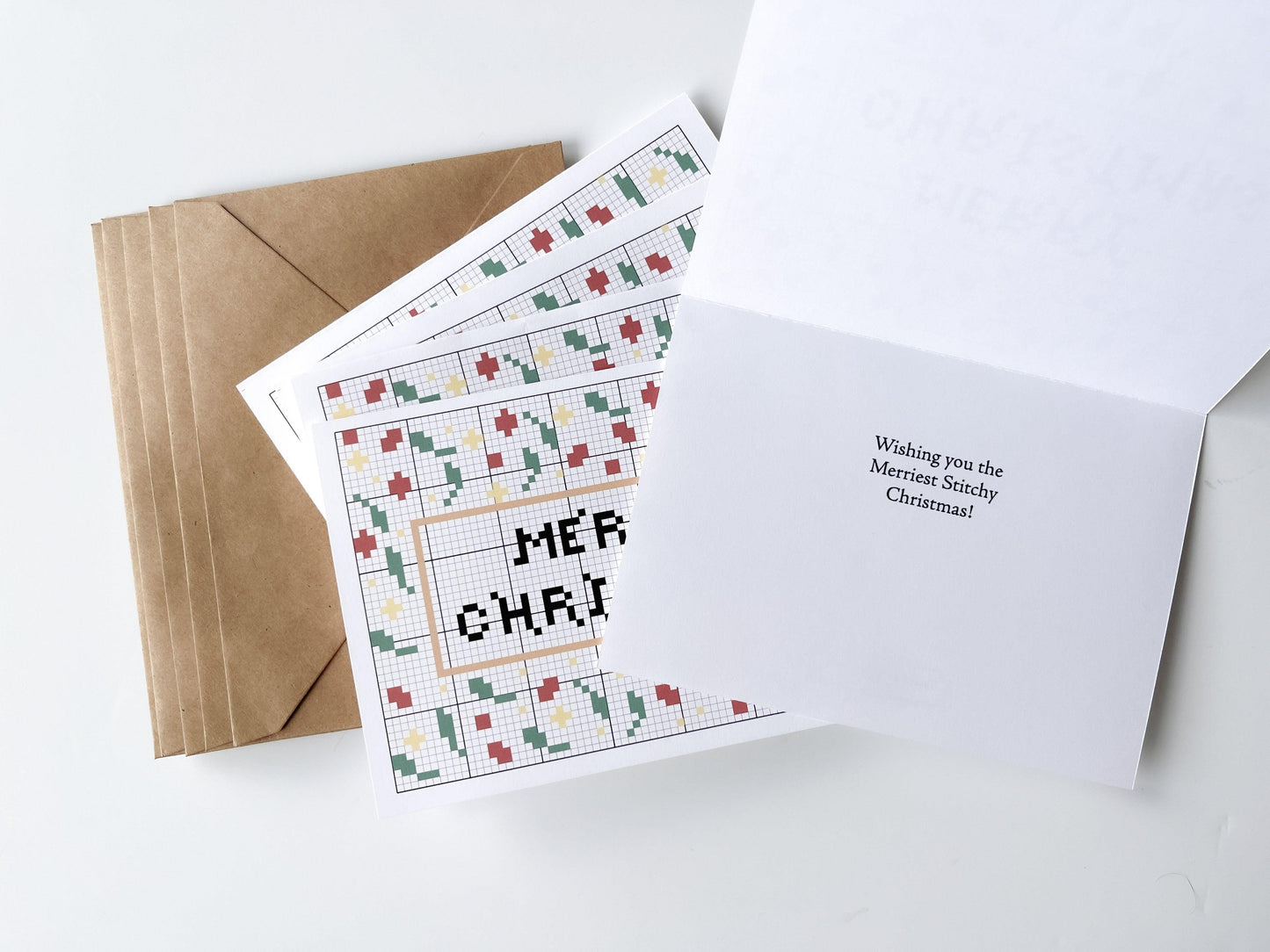 Merry Christmas Card - Vera's Stitching Corner