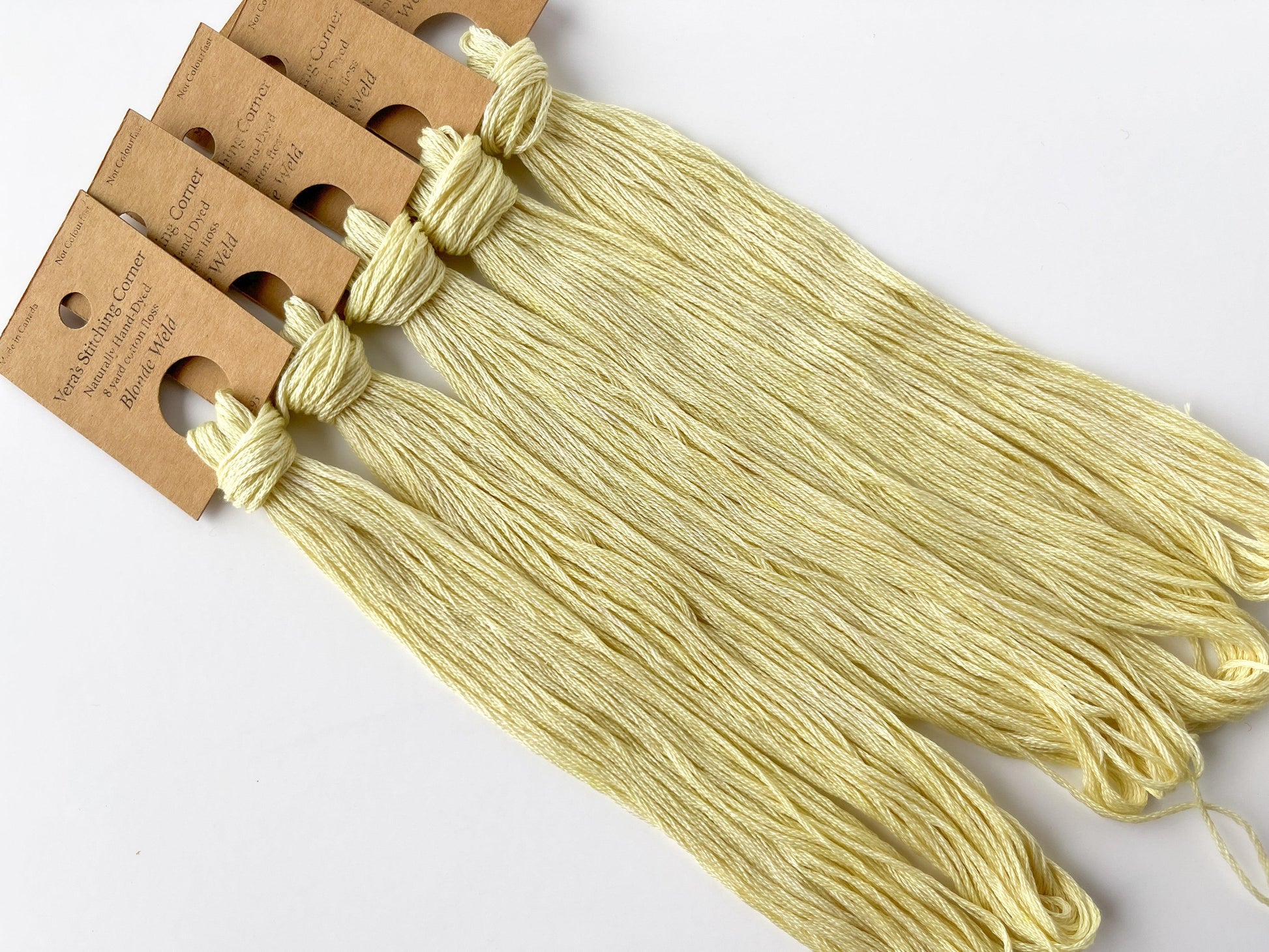 Blonde Weld - Naturally Hand-Dyed Embroidery Floss - Vera's Stitching Corner