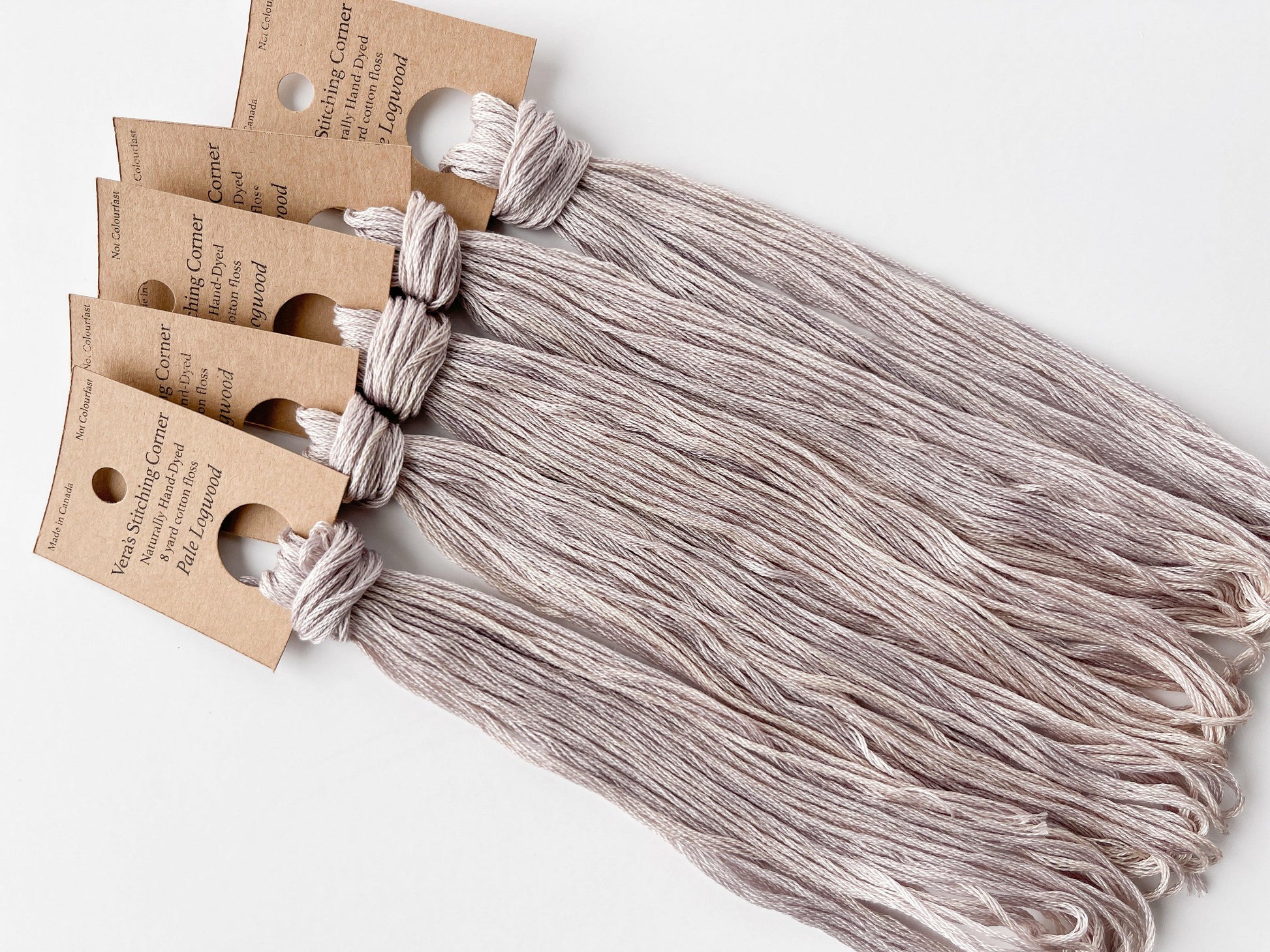 Pale Logwood - Naturally Hand-Dyed Embroidery Floss - Vera's Stitching Corner