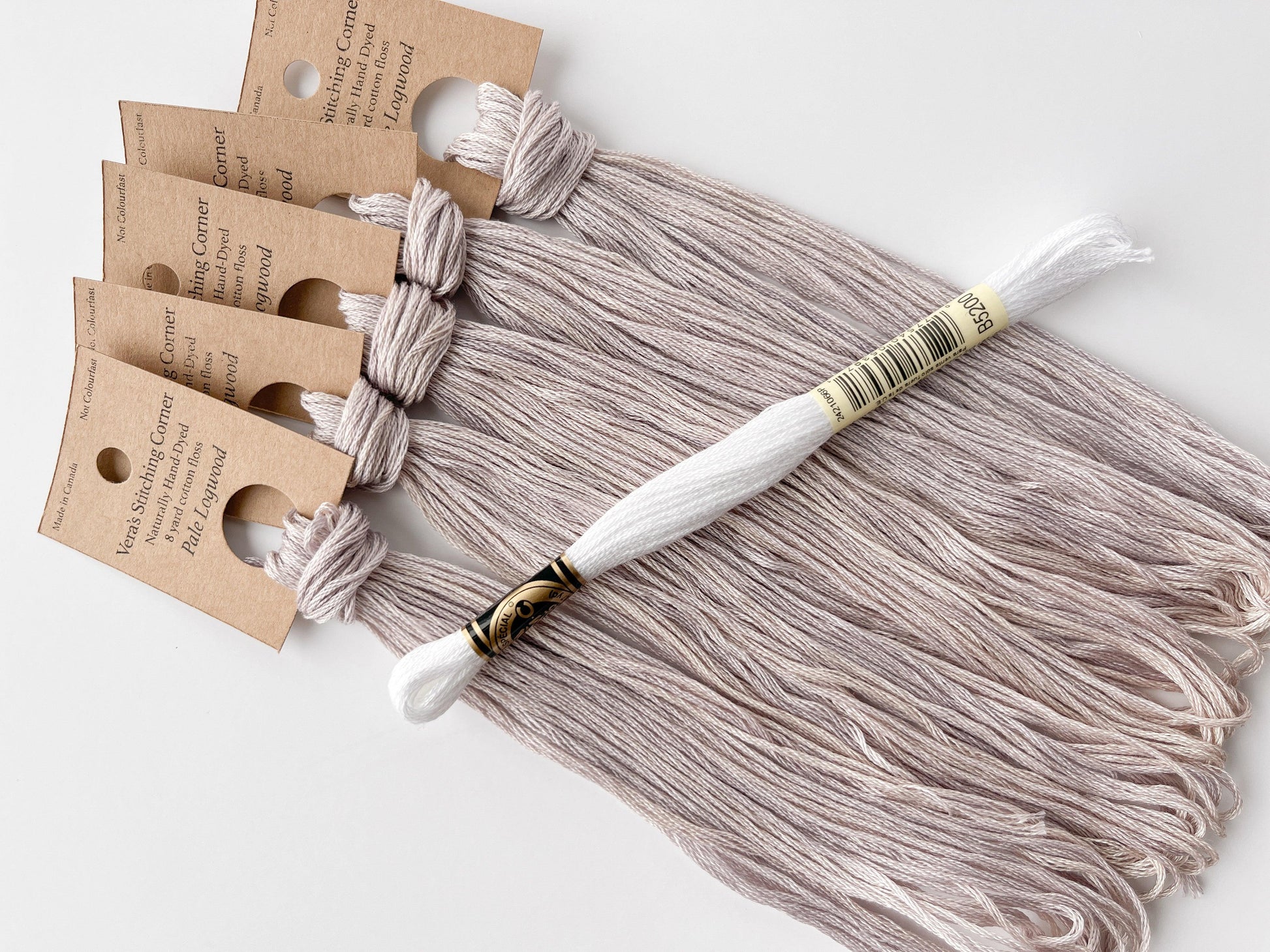 Pale Logwood - Naturally Hand-Dyed Embroidery Floss - Vera's Stitching Corner