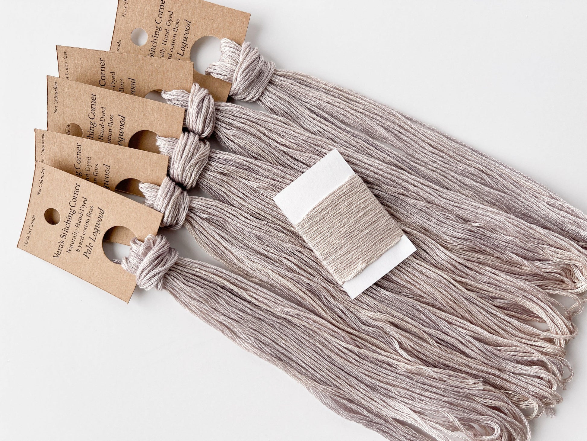 Pale Logwood - Naturally Hand-Dyed Embroidery Floss - Vera's Stitching Corner