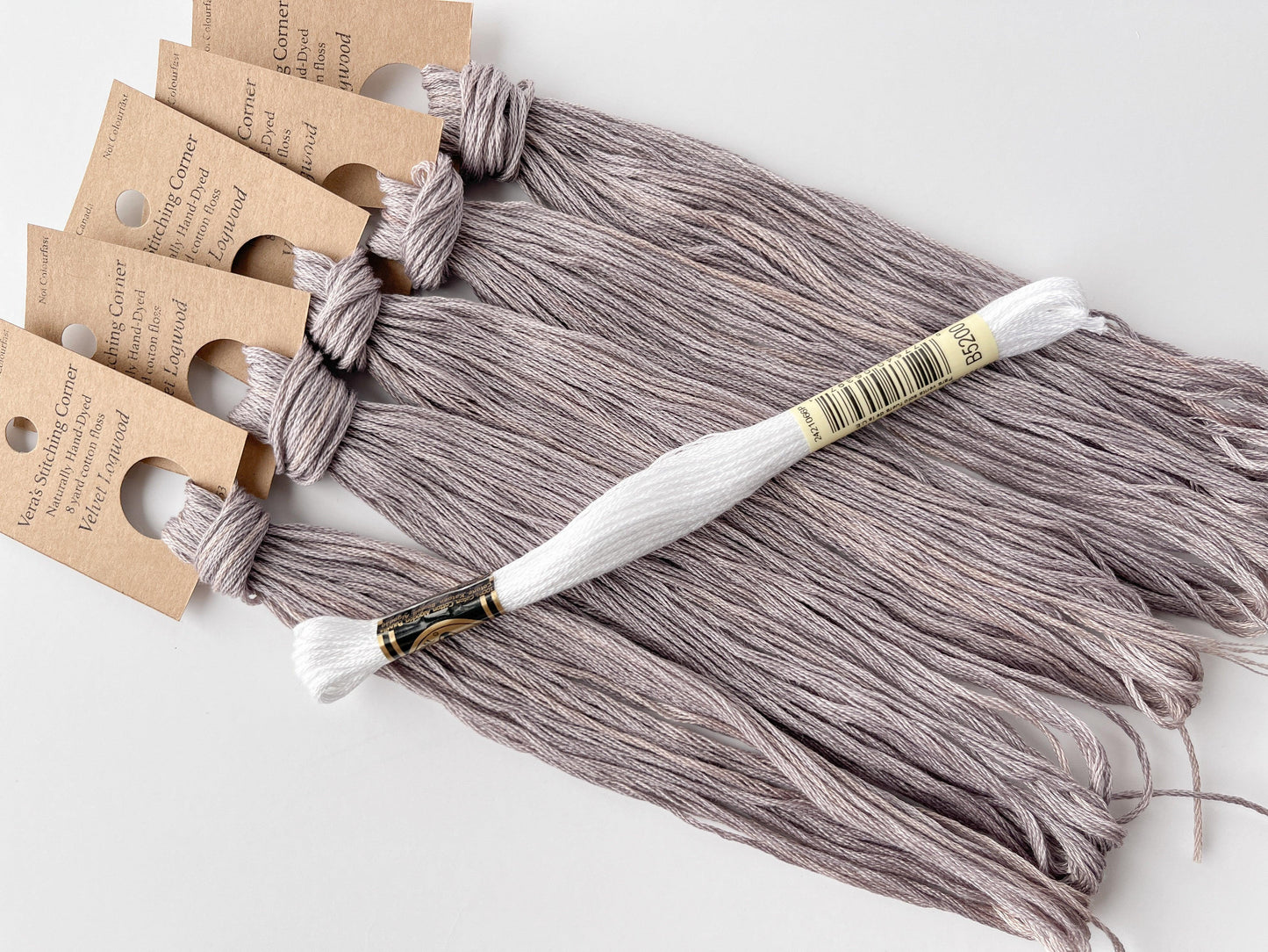 Velvet Logwood - Naturally Hand-Dyed Embroidery Floss - Vera's Stitching Corner