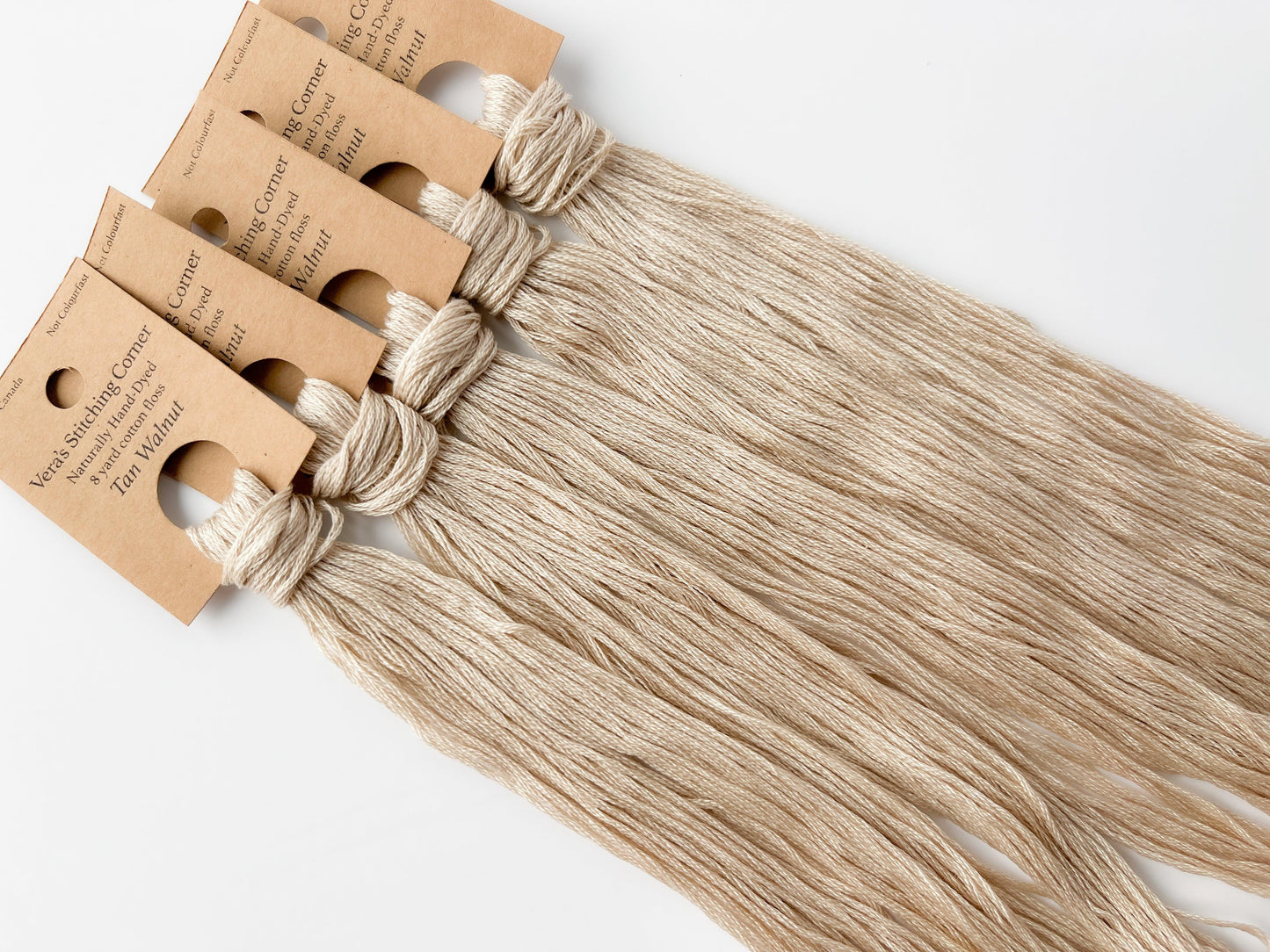 Tan Walnut - Naturally Hand-Dyed Embroidery Floss - Vera's Stitching Corner