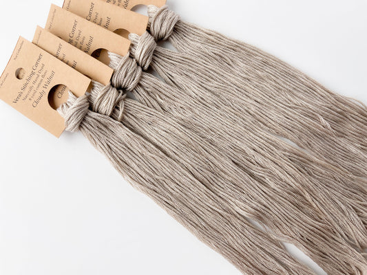 Cloudy Walnut - Naturally Hand-Dyed Embroidery Floss - Vera's Stitching Corner