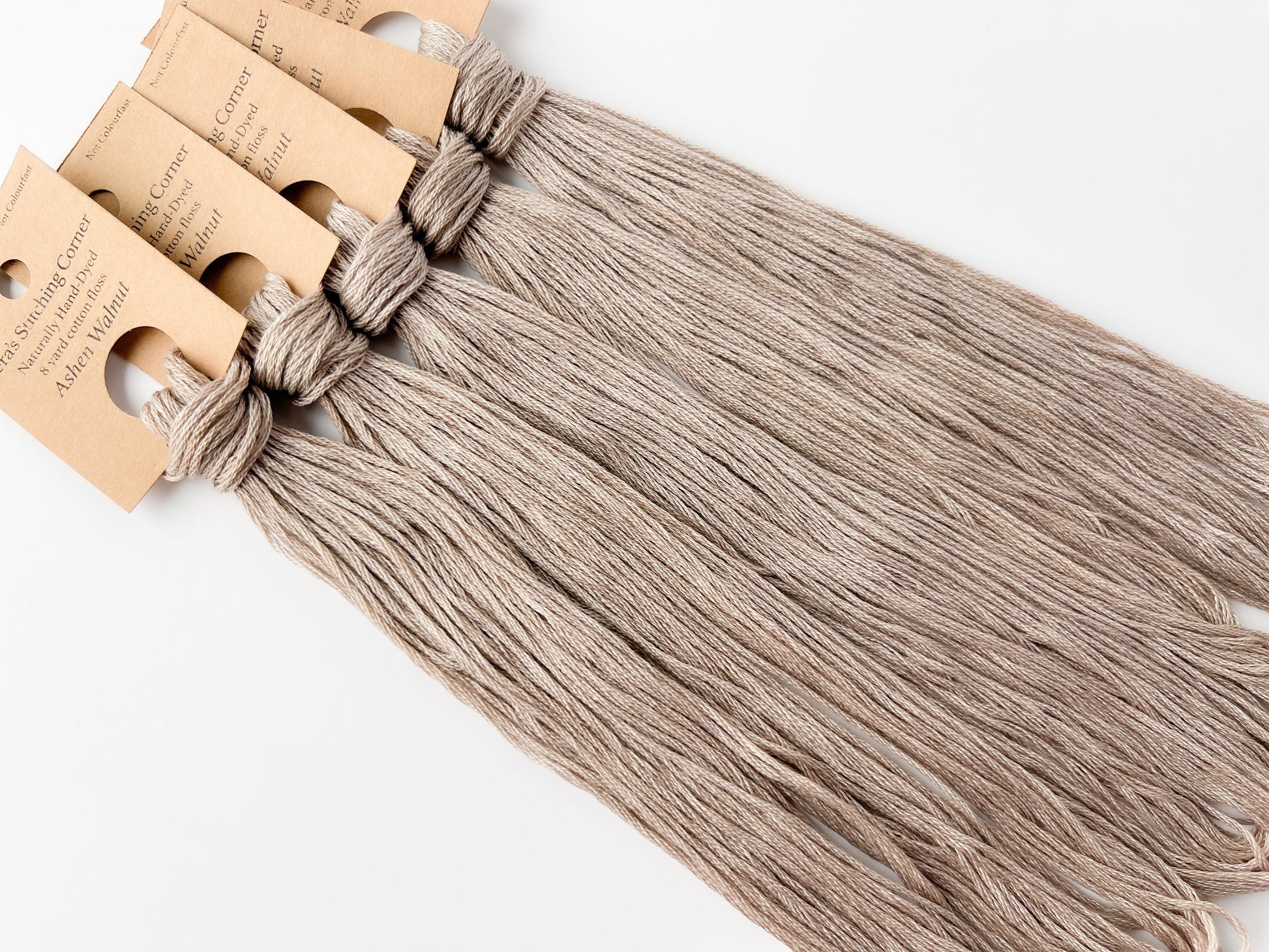 Ashen Walnut - Naturally Hand-Dyed Embroidery Floss - Vera's Stitching Corner