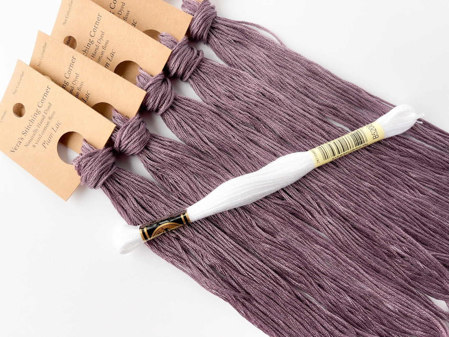 Plum Lac - Naturally Hand-Dyed Embroidery Floss - Vera's Stitching Corner