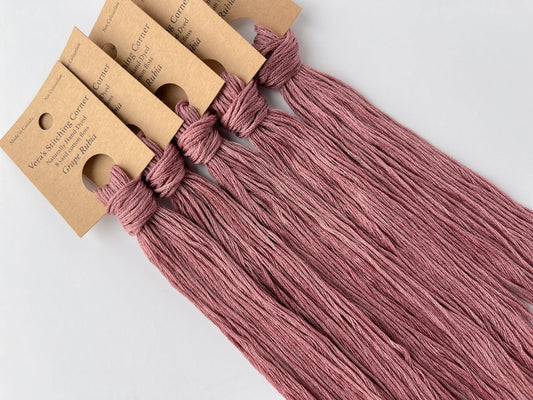 Grape Rubia - Naturally Hand-Dyed Embroidery Floss - Vera's Stitching Corner