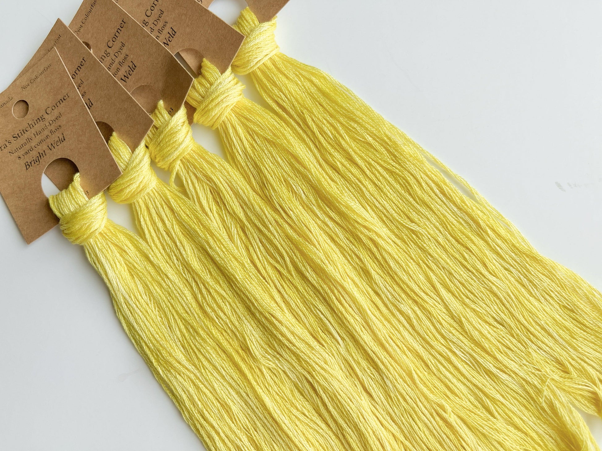 Bright Weld - Naturally Hand-Dyed Embroidery Floss - Vera's Stitching Corner