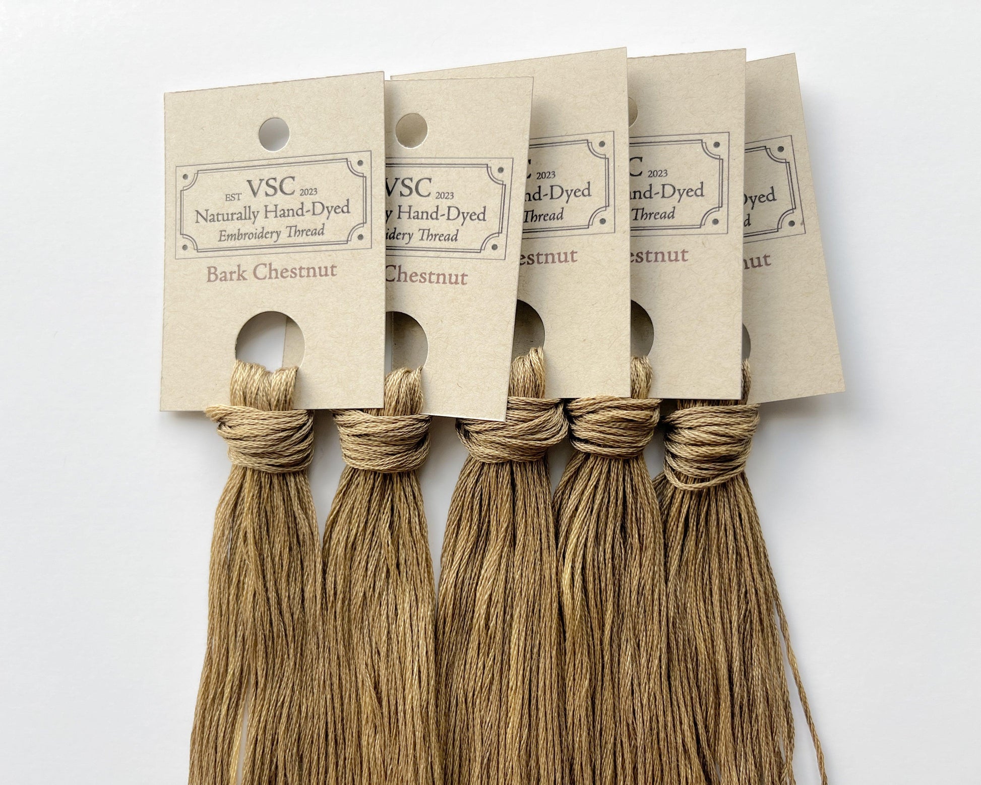 Bark Chestnut - Naturally Hand-Dyed Embroidery Floss - Vera's Stitching Corner