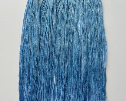 Bright Indigo - Naturally Hand-Dyed Embroidery Floss - Vera's Stitching Corner