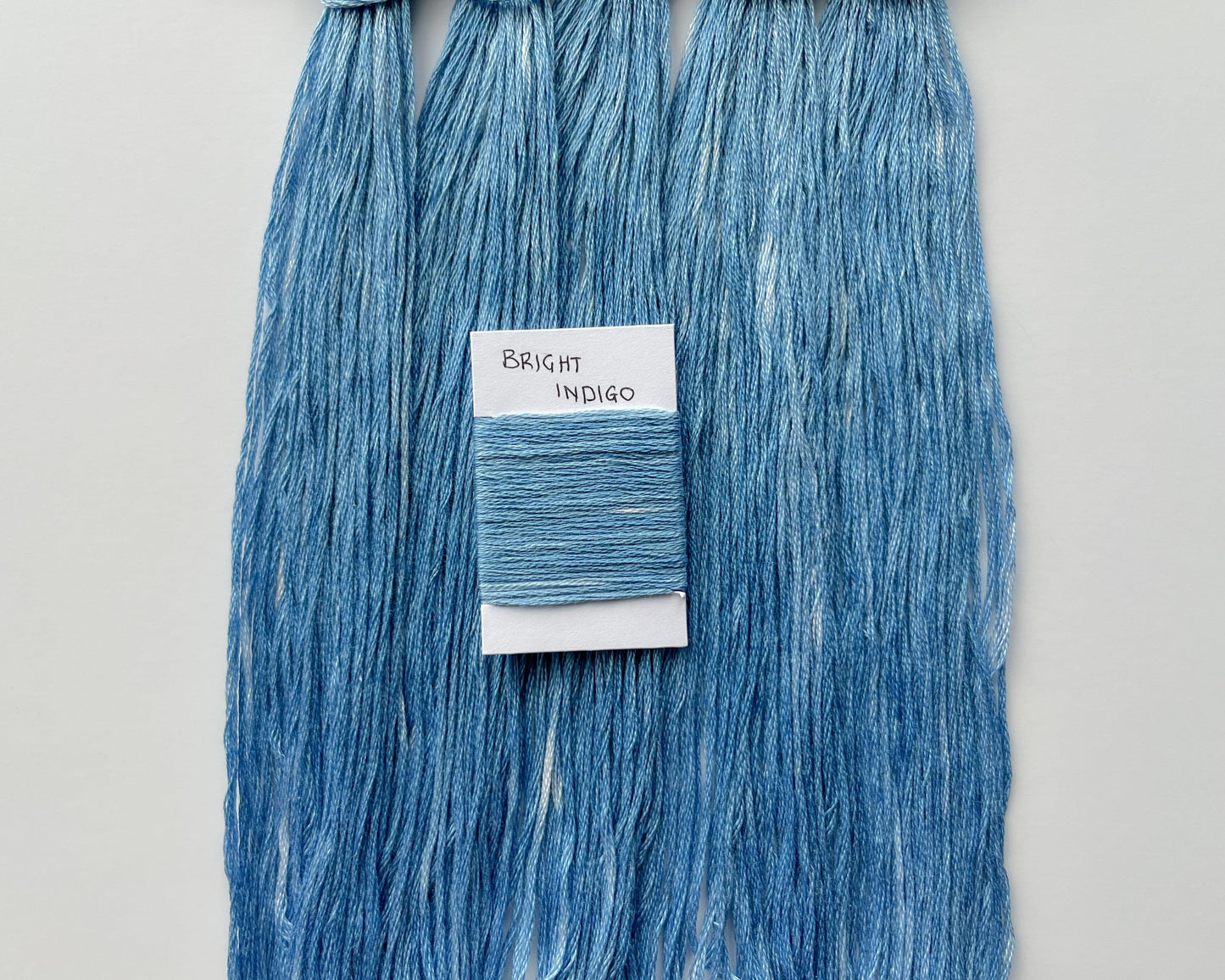 Bright Indigo - Naturally Hand-Dyed Embroidery Floss - Vera's Stitching Corner