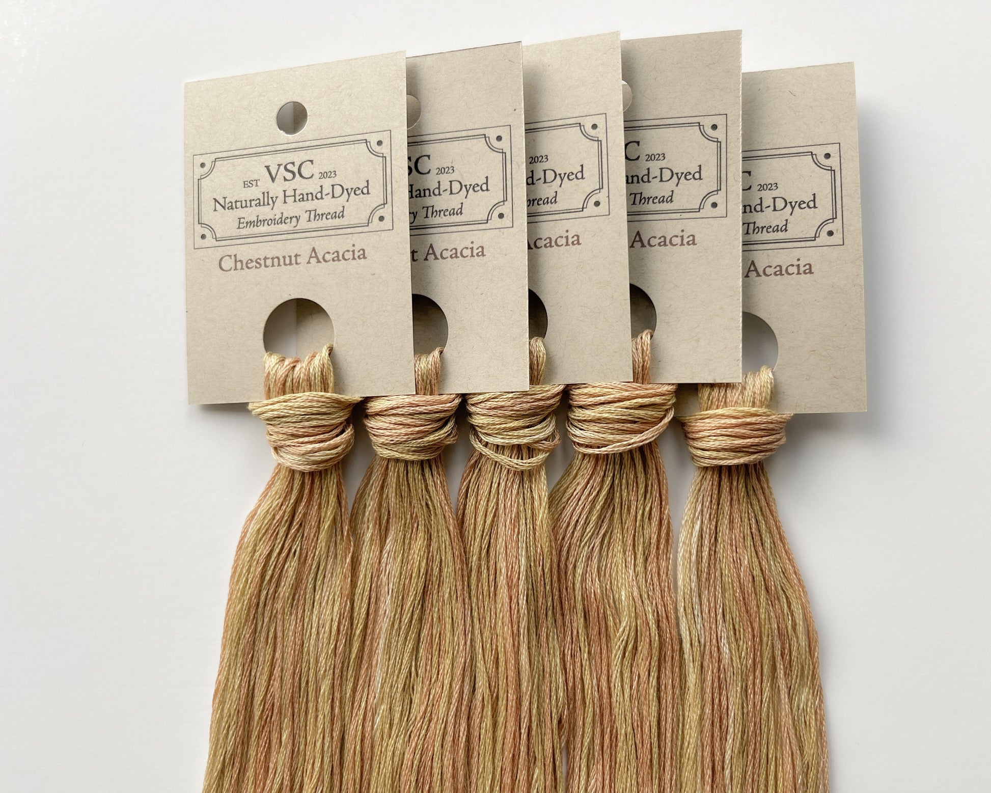 Chestnut Acacia - Naturally Hand-Dyed Embroidery Floss - Vera's Stitching Corner