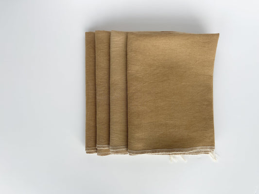 Chestnut - Naturally Hand-Dyed Linen - Vera's Stitching Corner