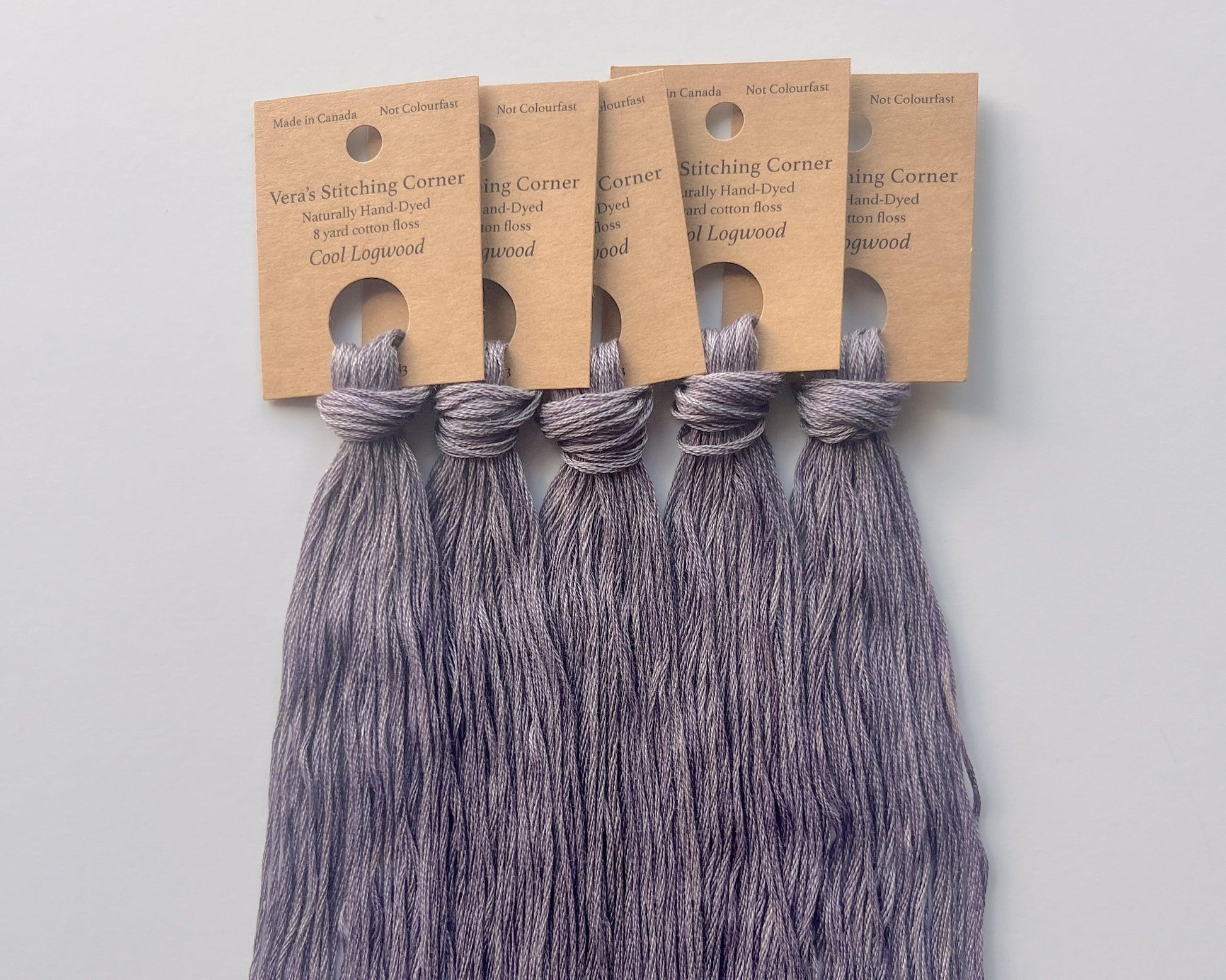 Cool Logwood - Naturally Hand-Dyed Embroidery Floss - Vera's Stitching Corner