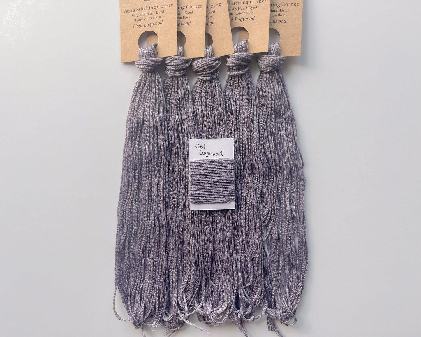 Cool Logwood - Naturally Hand-Dyed Embroidery Floss - Vera's Stitching Corner