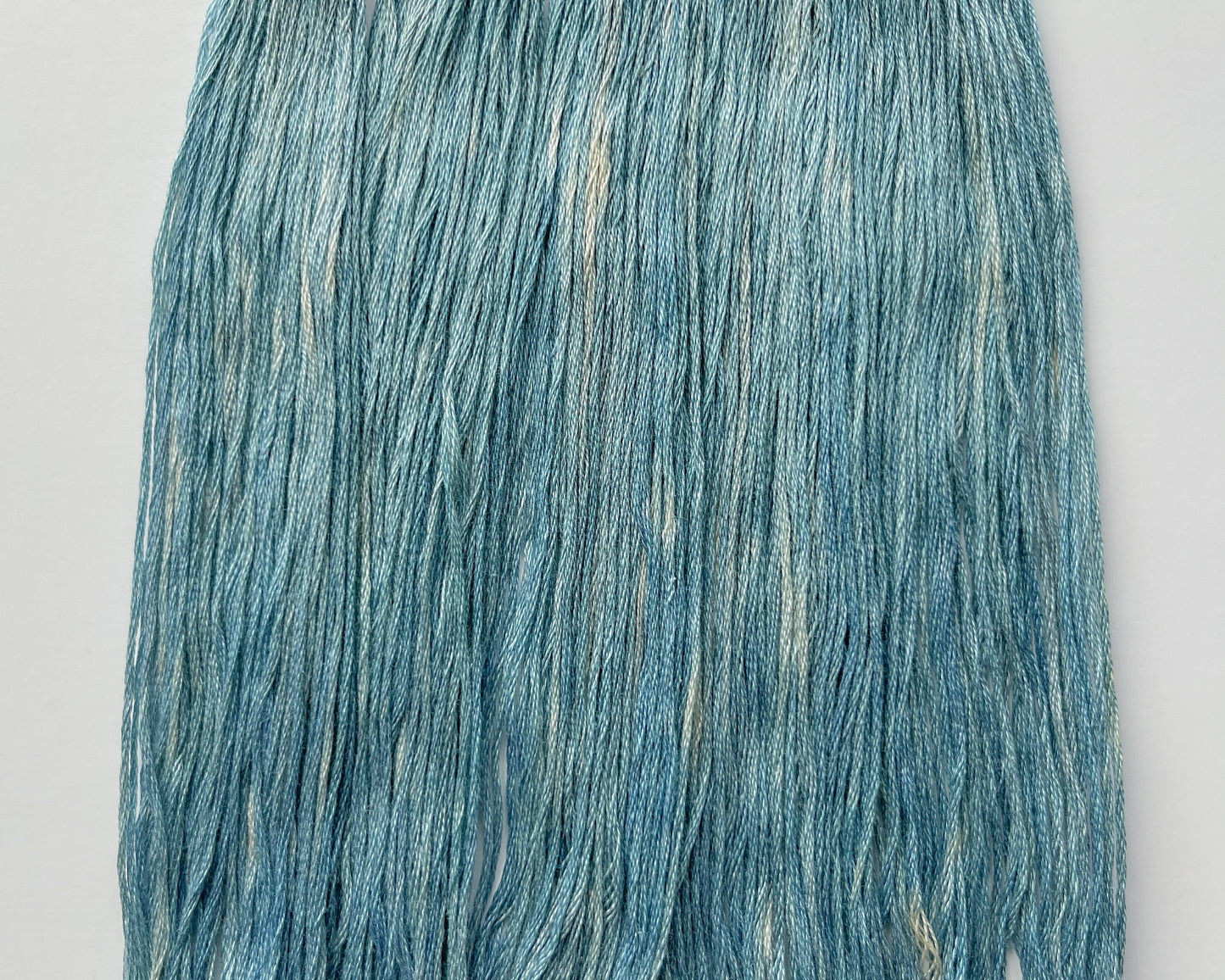 Dark Teal Indigo - Naturally Hand-Dyed Embroidery Floss - Vera's Stitching Corner