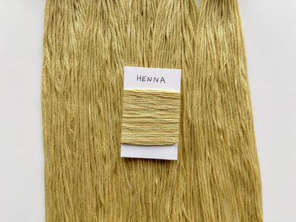 Henna - Naturally Hand-Dyed Embroidery Floss - Vera's Stitching Corner