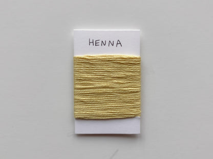 Henna - Naturally Hand-Dyed Embroidery Floss - Vera's Stitching Corner