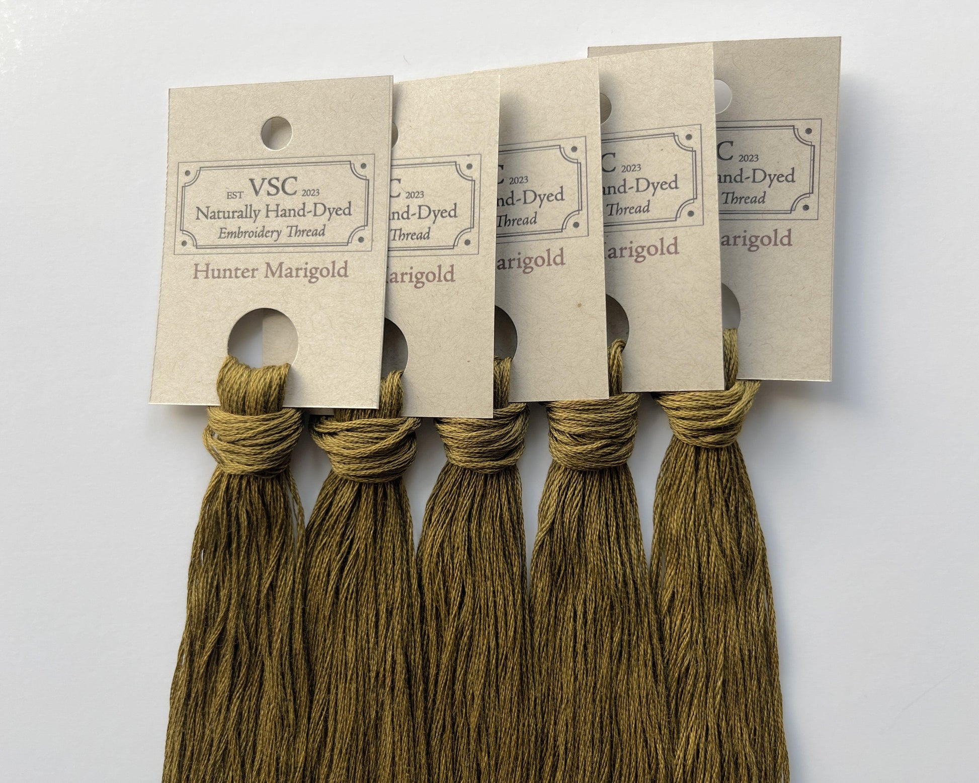 Hunter Marigold - Naturally Hand-Dyed Embroidery Floss - Vera's Stitching Corner