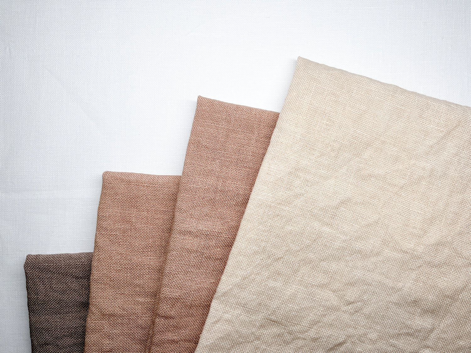 Naturally hand dyed linen fabric for embroidery and cross stitch
