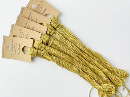 Zesty Marigold - Naturally Hand-Dyed Embroidery Floss - Vera's Stitching Corner