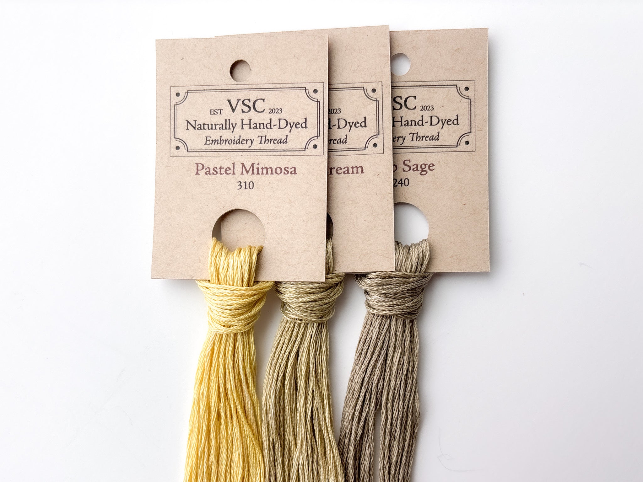 ◆ mimosa Mimosa, Pistachio, and Sage - Thread Pack (3 skeins
