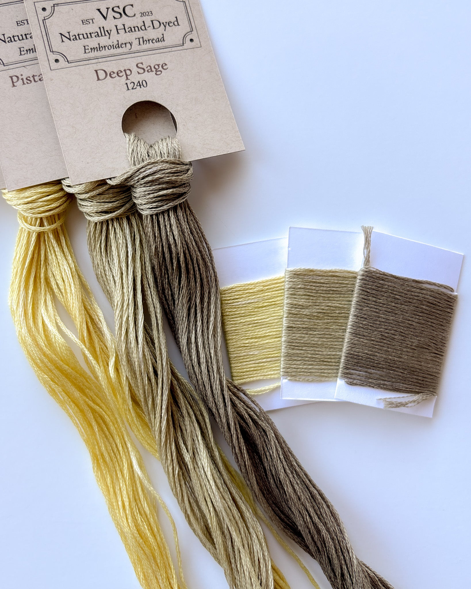 ◆ mimosa Mimosa, Pistachio, and Sage - Thread Pack (3 skeins