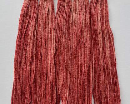 OOAK Rich Rubia - Naturally Hand-Dyed Embroidery Floss - Vera's Stitching Corner