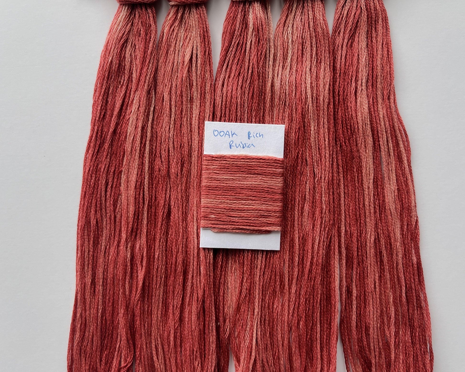 OOAK Rich Rubia - Naturally Hand-Dyed Embroidery Floss - Vera's Stitching Corner