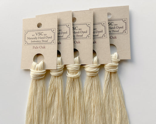 Pale Oak - Naturally Hand-Dyed Embroidery Floss - Vera's Stitching Corner