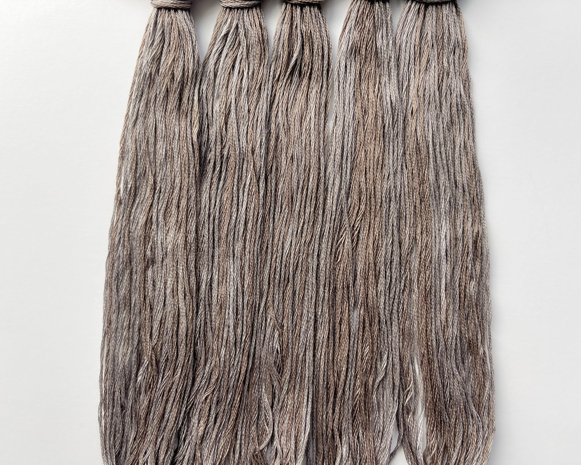 Pewter Walnut - Naturally Hand-Dyed Embroidery Floss - Vera's Stitching Corner