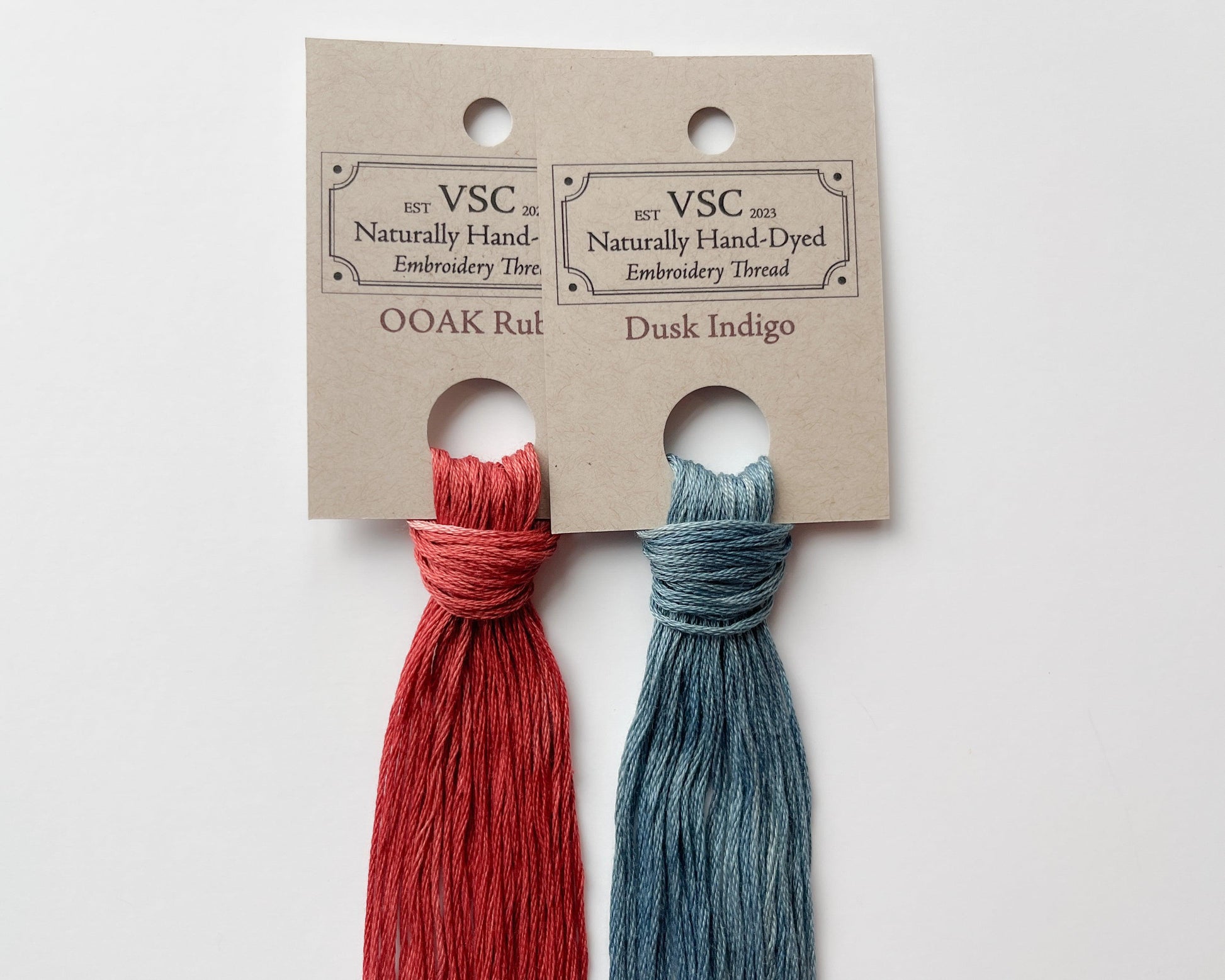 Red and Blue Circle - Thread Pack (2 skeins) - Vera's Stitching Corner