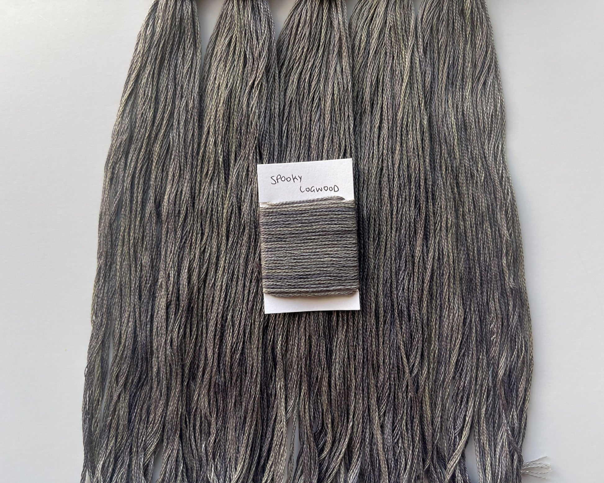 Spooky Logwood - Naturally Hand-Dyed Embroidery Floss - Vera's Stitching Corner