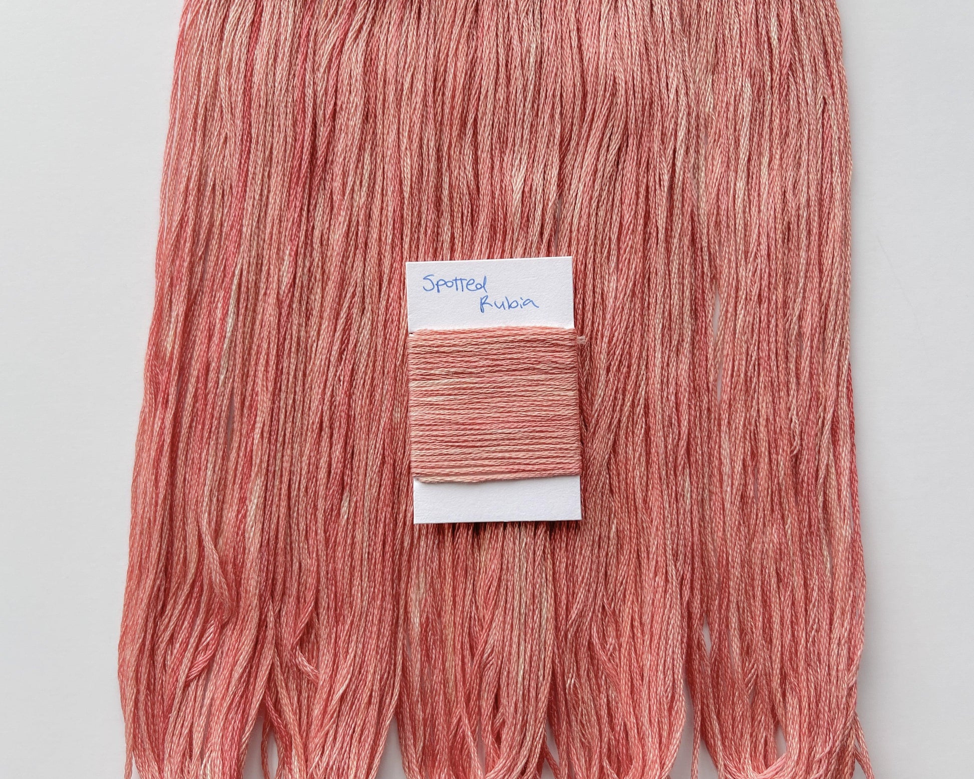 Spotted Rubia - Naturally Hand-Dyed Embroidery Floss - Vera's Stitching Corner