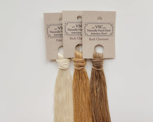 Woody Chestnut - Thread Pack (3 skeins) - Vera's Stitching Corner